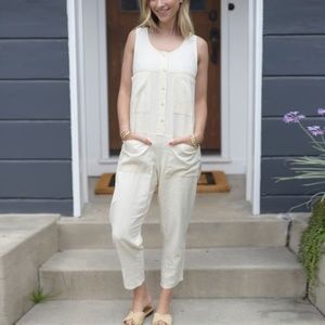 Billabong Going Places cotton jumpsuit